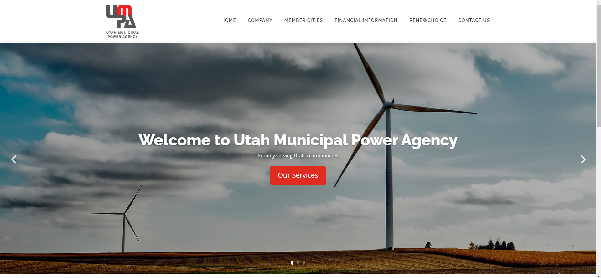 Ben Pinales Utah WordPress Development - Utah Municipal Power Agency