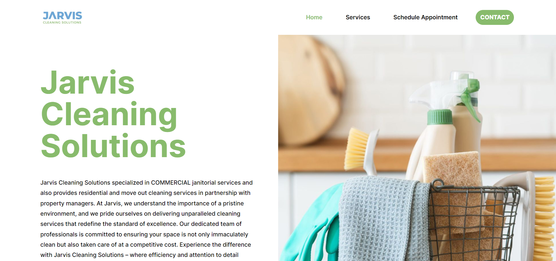Utah WordPress Development - Jarvis Cleaning